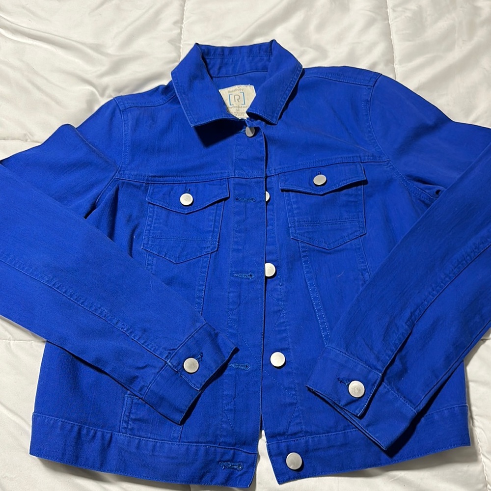 Like New Royal Blue Jean Jacket